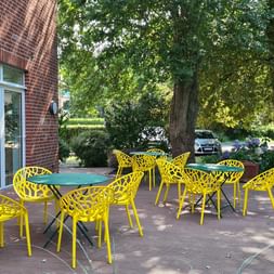 Hotel Aquamarin Papenburg Terrasse