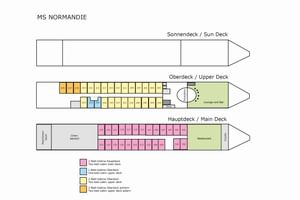Cabin plan, MS NORMANDIE