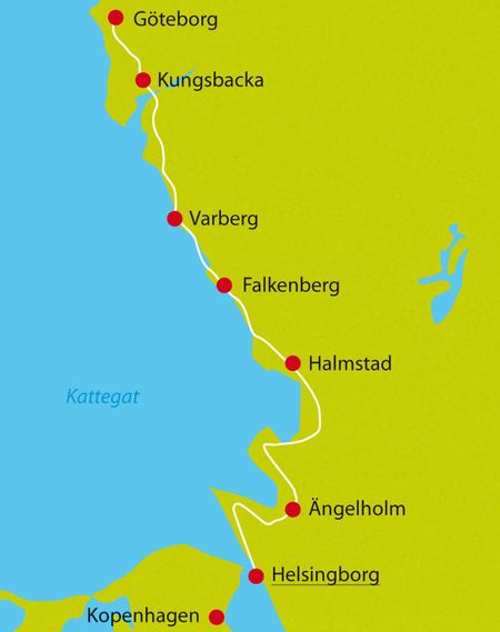 Karte Radtour Schweden