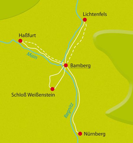 Map Bike Tour Main-Sternfahrt