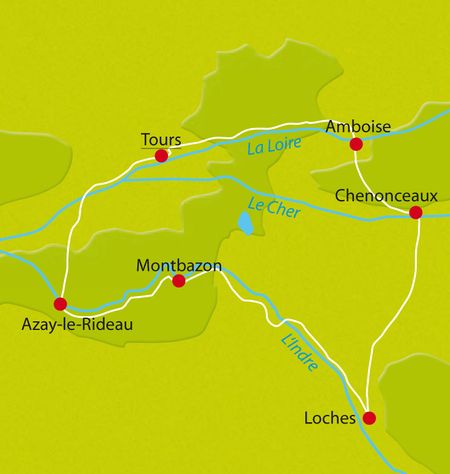 Karte Loiretal