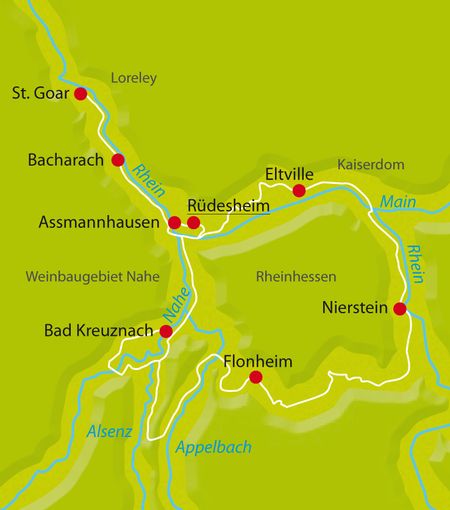 Radreise Rhein Winzertour