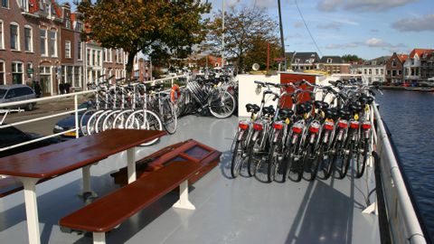 Bicycles on the deck of the MS Sarah